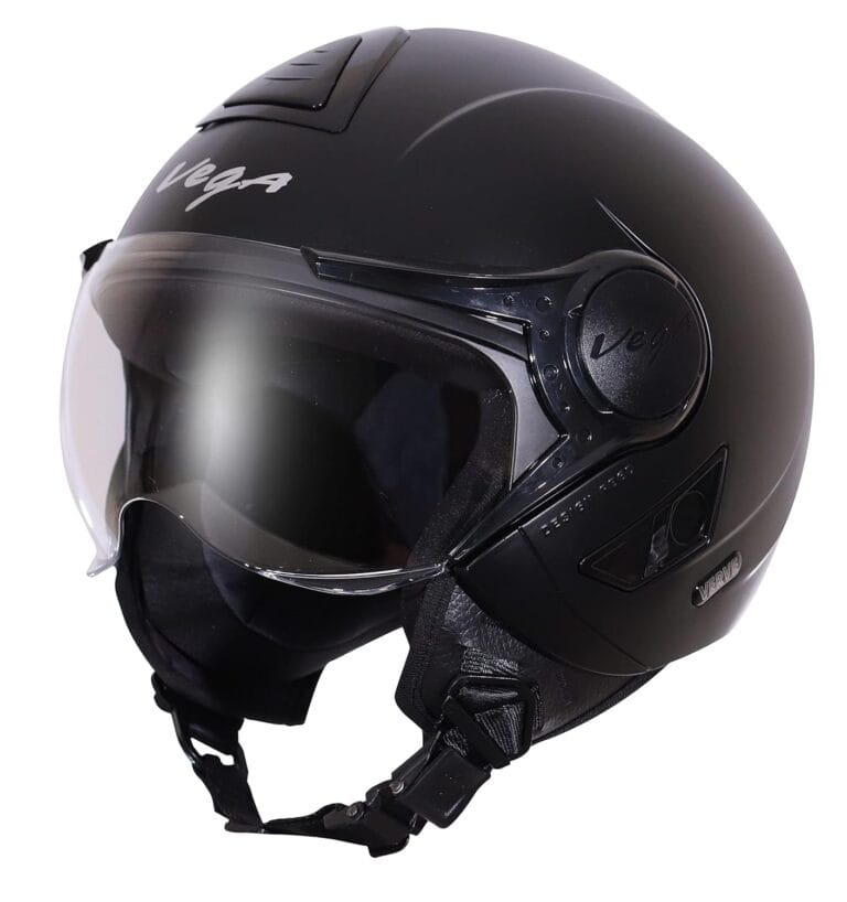 71LcdRYUILL._SL1500_.jpg Vega Verve Dull Black Helmet-M