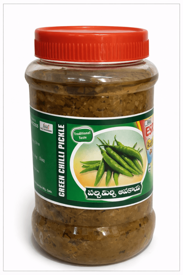 Green chilli Front Green Chilli Pickle 500 gm