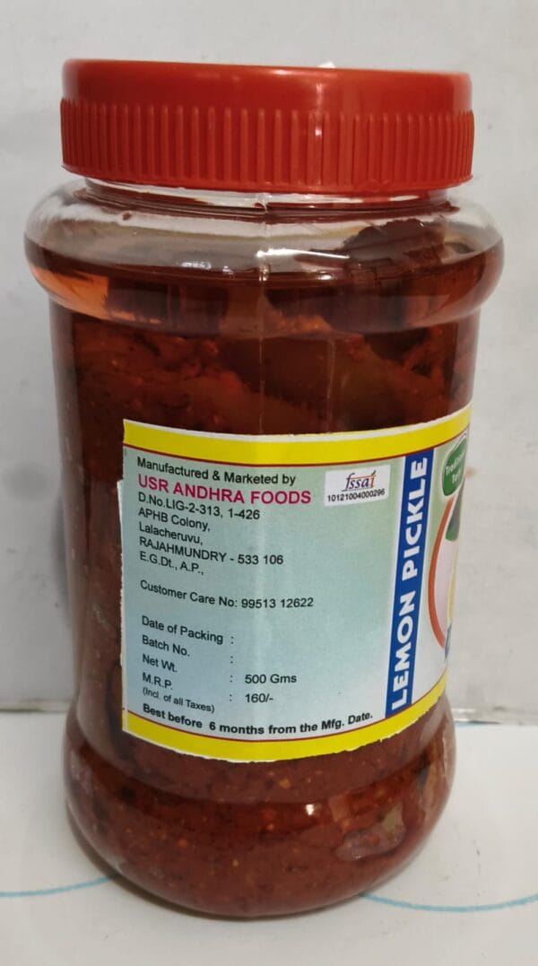 lemon 3 Lemon Pickle 500 gm